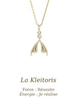VénÜs «La Kleitoris» Pendentif en Or massif avec diamant recyclé