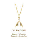 VénÜs «La Kleitoris» Pendentif en Or massif avec diamant recyclé