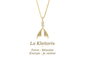 Pendentif «Clitoris» dia éco 0.04ct 10kY