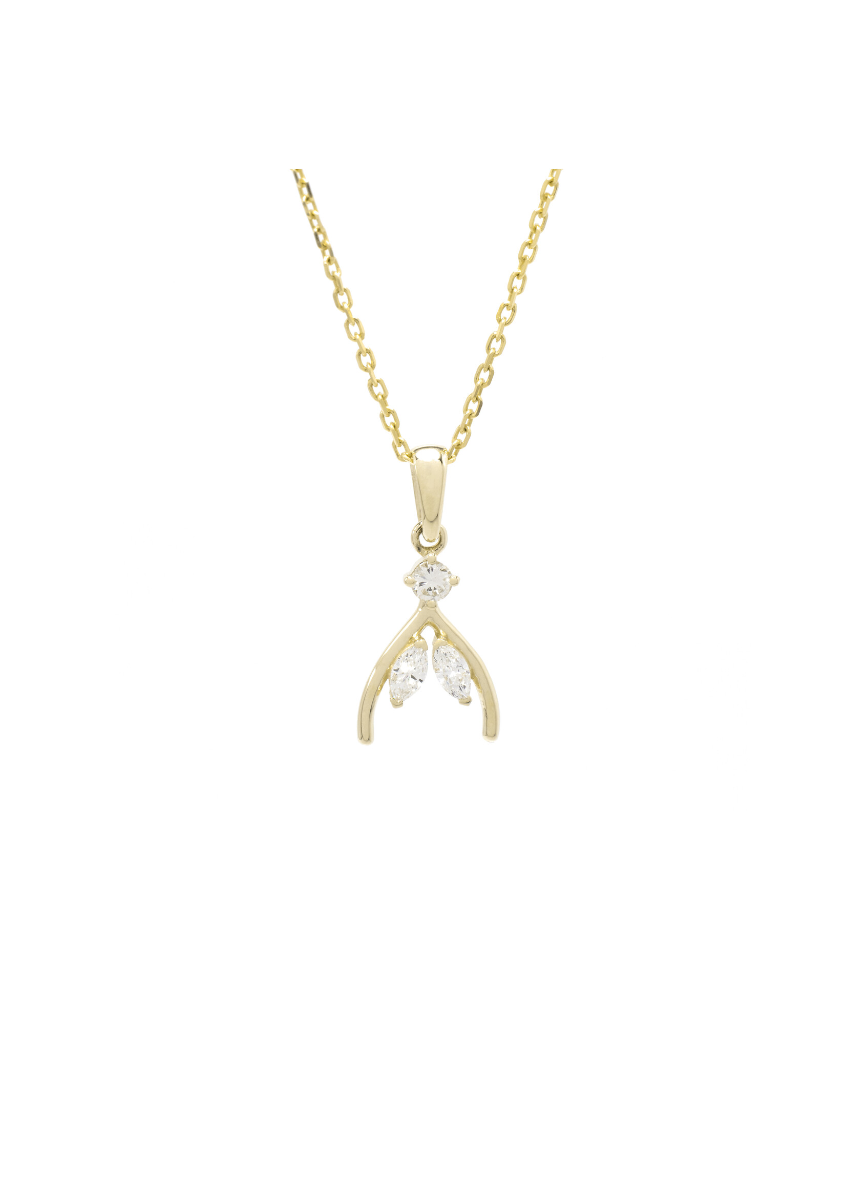 VénÜs «La Clitoria» Pendentif en Or 10K avec diamants recyclés