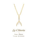 VénÜs «La Clitoria» Pendentif en Or 10K avec diamants recyclés