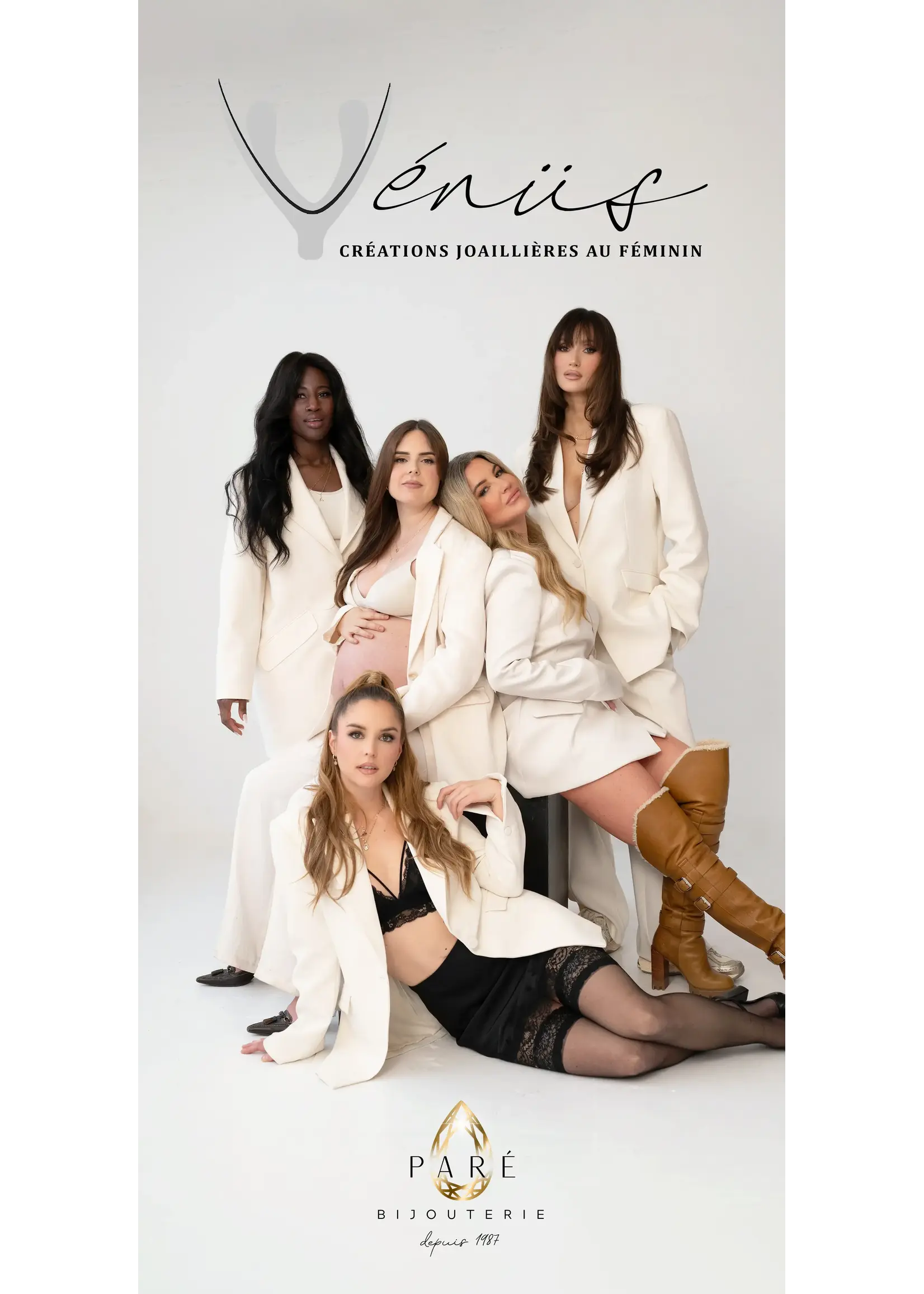 VénÜs «La Kleitoris» Pendentif en Or massif avec diamant recyclé