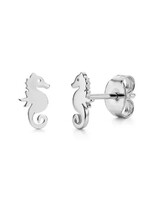Boucles d'oreilles stud hippocampe steel