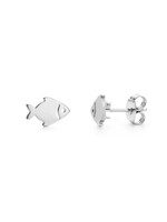 Boucles d'oreilles studs steel poisson