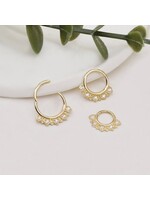 Bijou de nez ou cartilage fantaisie en Or 14K