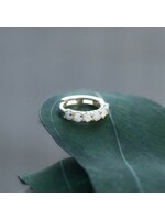 Bijou d'oreille anneau pour Hélix \ Tragus avec opales véritables en Or 14k