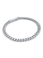 Bracelet gourmette «cuban link» en stainless steel