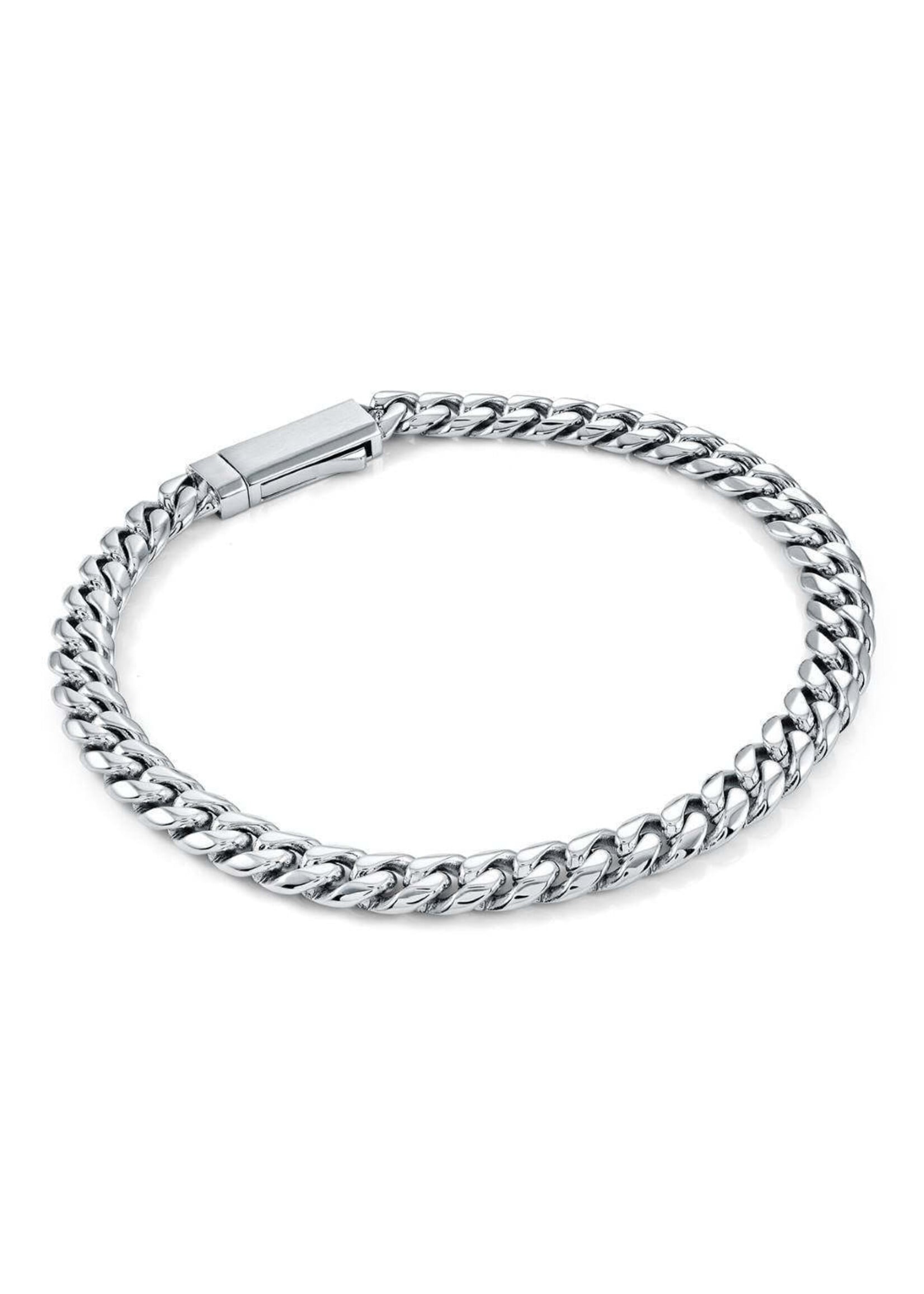 Bracelet gourmette «cuban link» en stainless steel