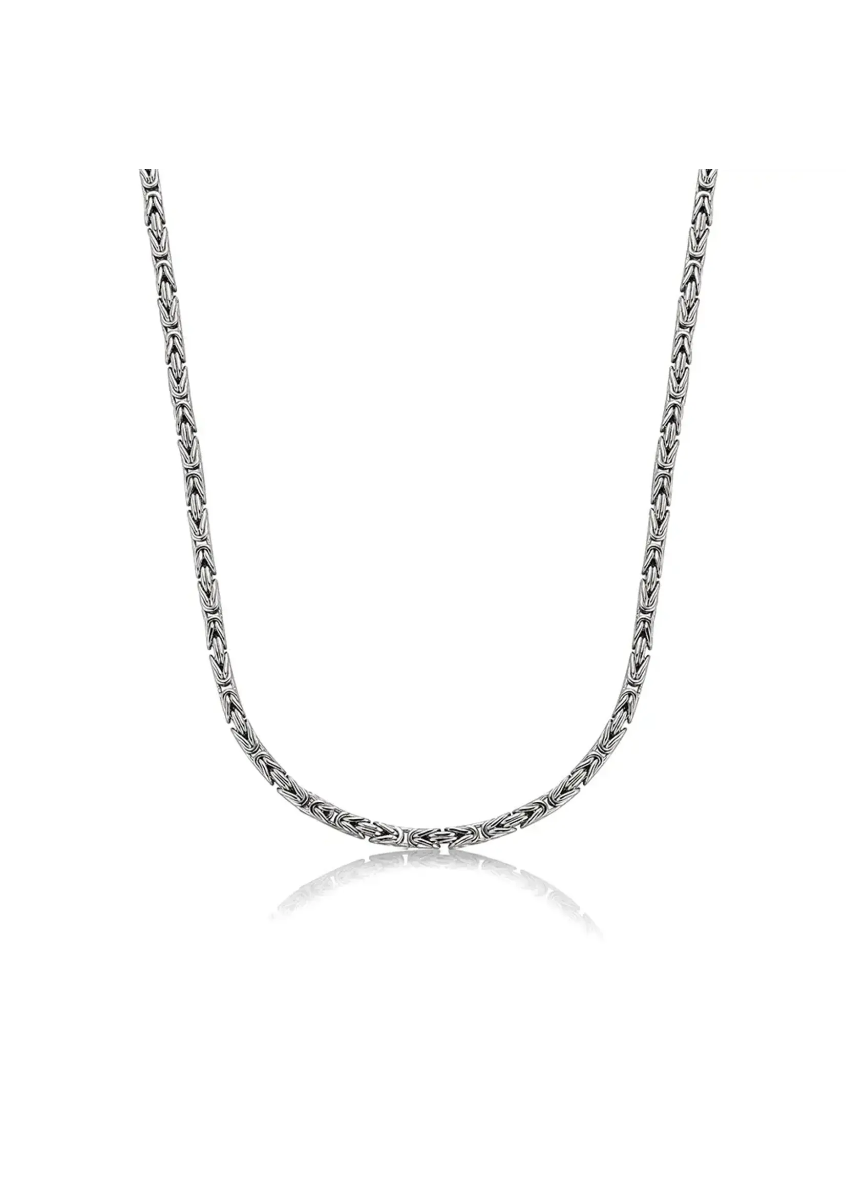 PARÉ Chaine Byzantine en argent sterling