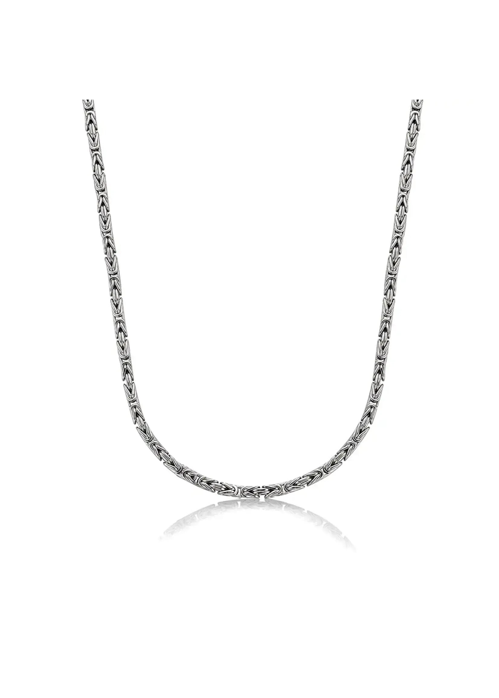 PARÉ Chaine Byzantine en argent sterling