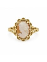 Bague en Or 10K avec Camée corail - seconde main