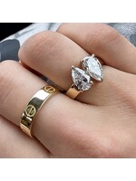Bague style Jonc "love ring Cartier" en Or 10k