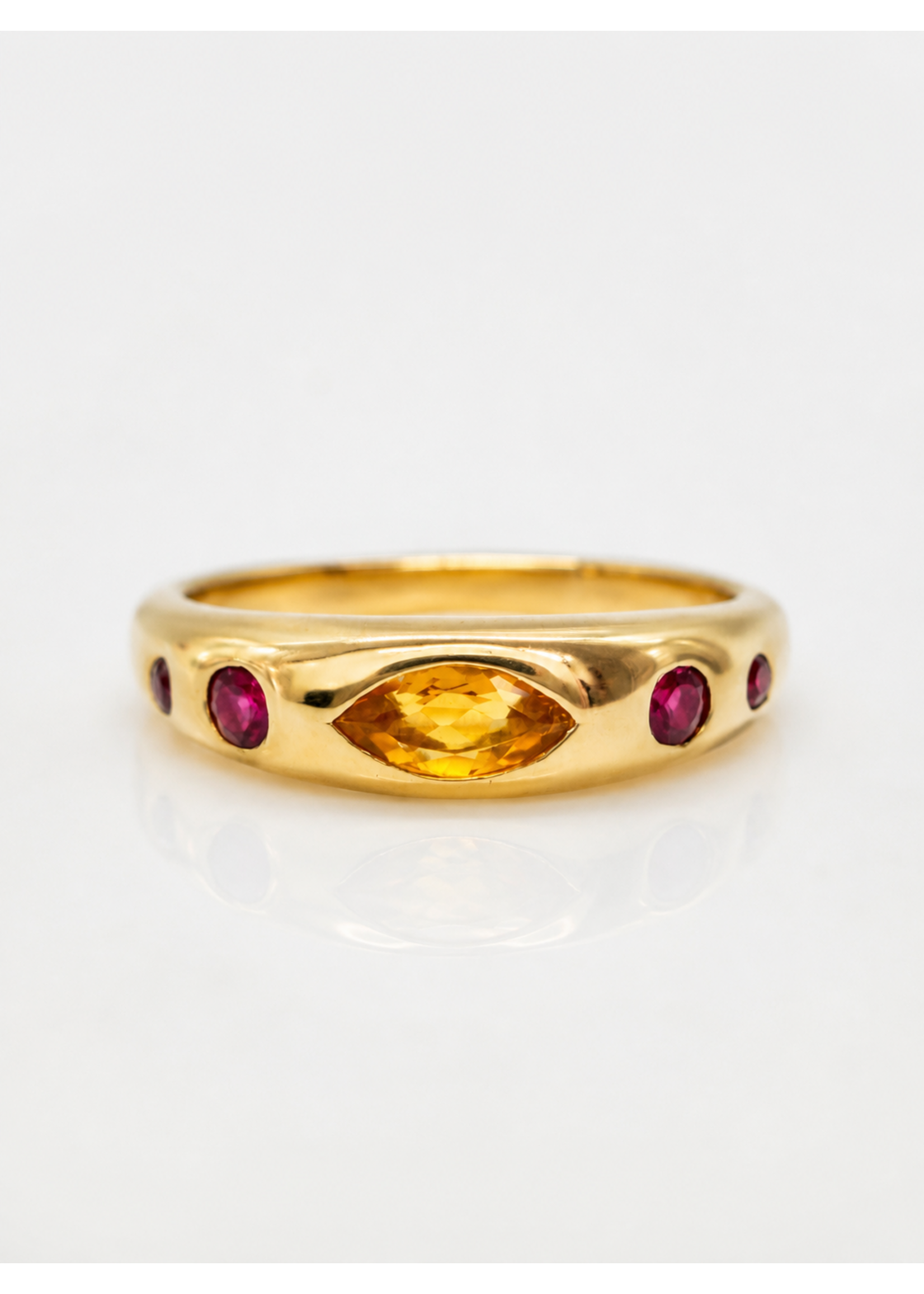 PARÉ Jonc « Alicia » style Bague familiale en Or