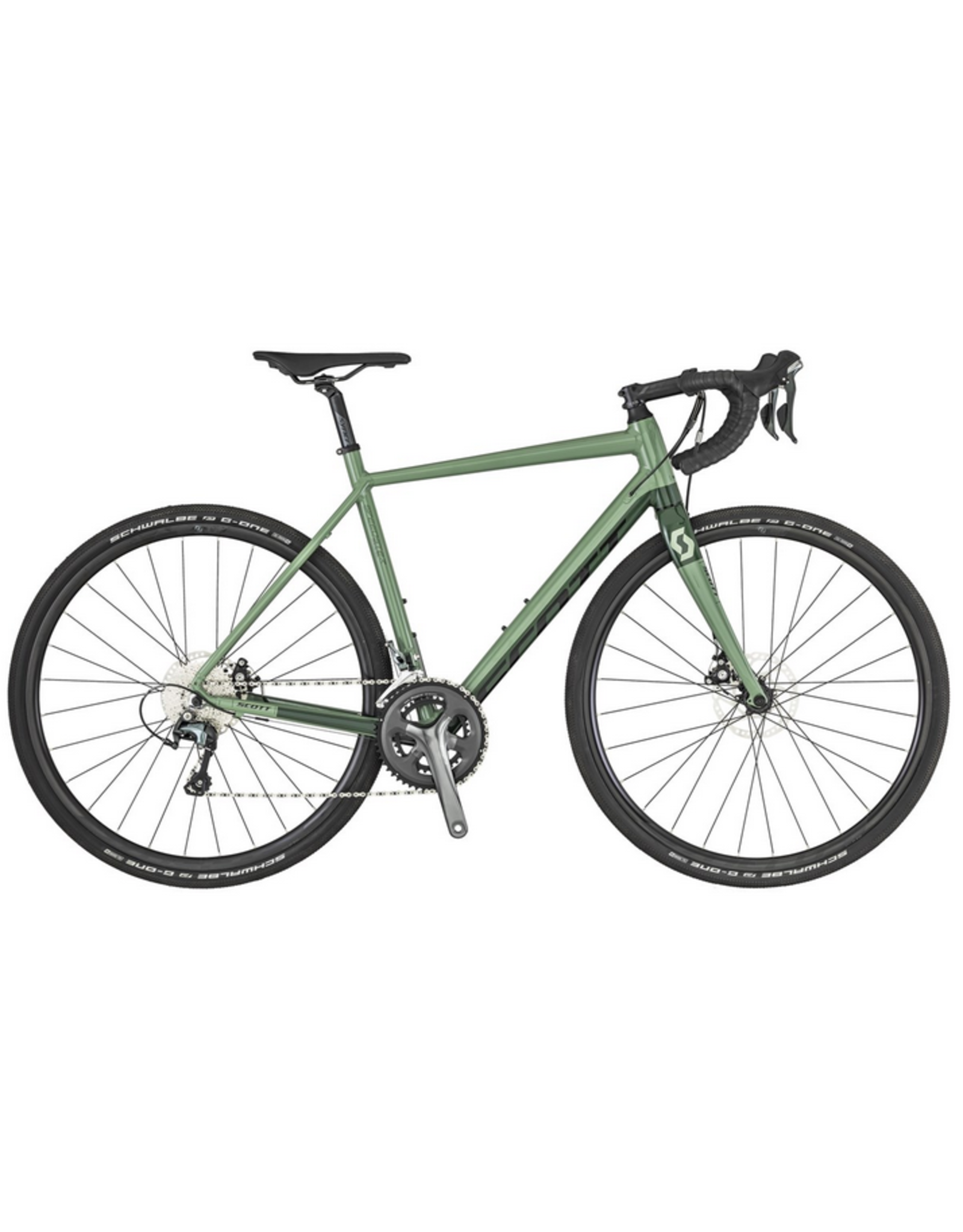 scott bike green and black