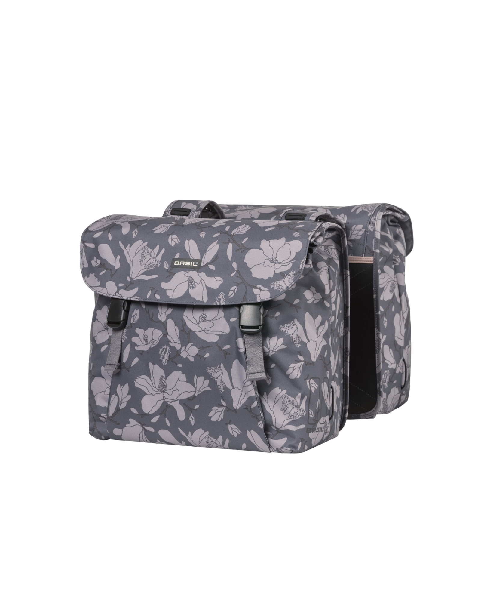 basil magnolia double pannier bag