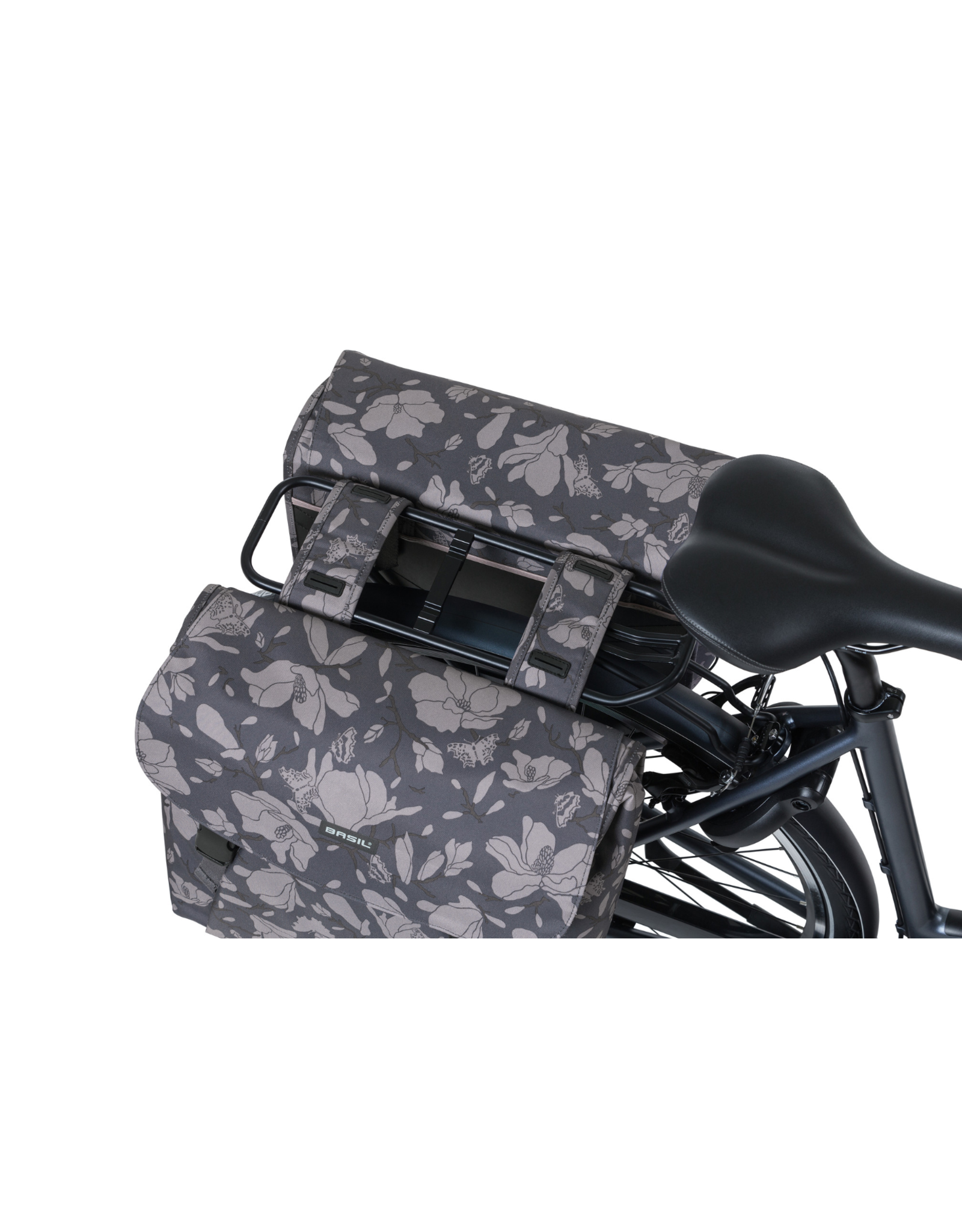 basil magnolia double pannier bag