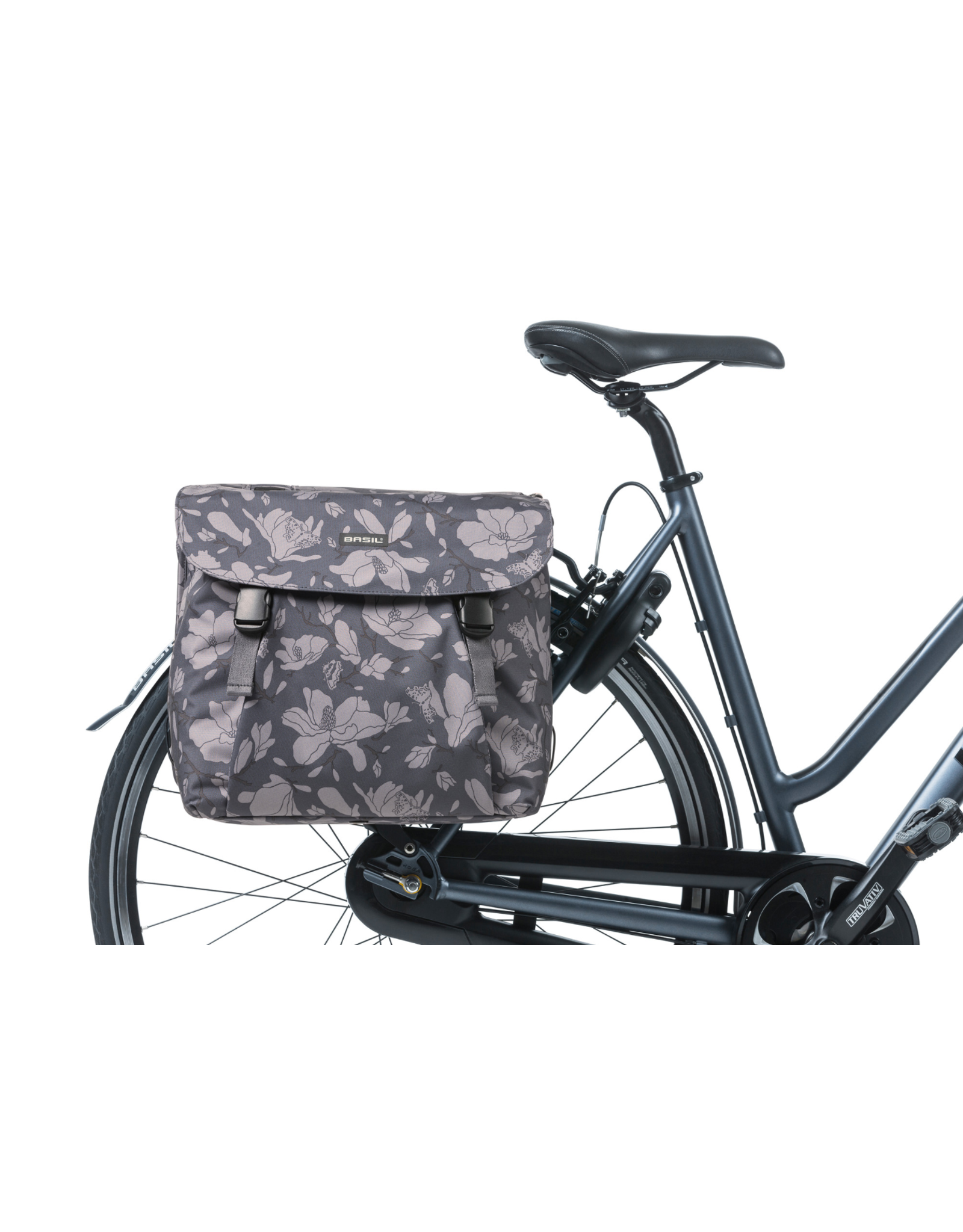 basil magnolia double pannier bag