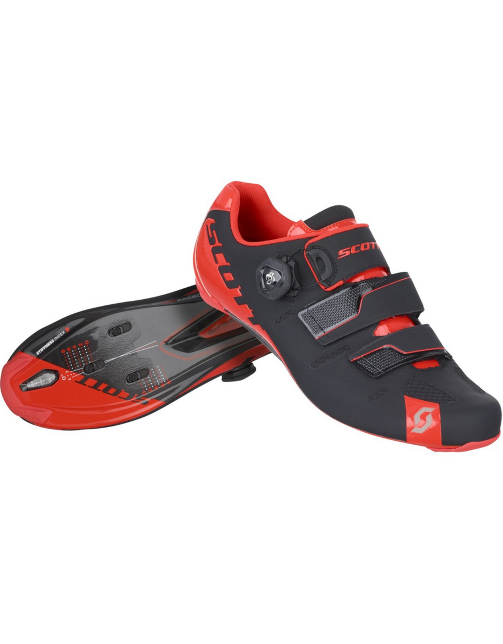 SCOTT SPORTS SCOTT MEN'S BIKE FOOTWEAR -  road premium black/neon red gloss EU42 / US8.5