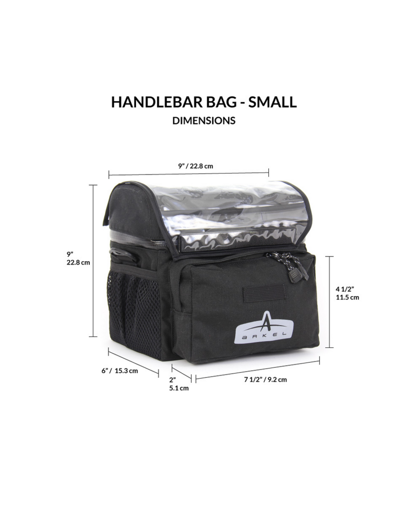 Arkel Arkel-Handlebar Bag Small-Red