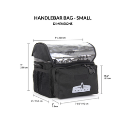 Arkel Arkel-Handlebar Bag Small-Black