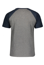 SCOTT SCOTT Tee M's 10 Icon Raglan s/l heather grey/nightfall blue size L