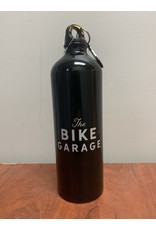 MTN Warehouse BG GEAR 1L Metallic Bottle With Karabiner-BLACK