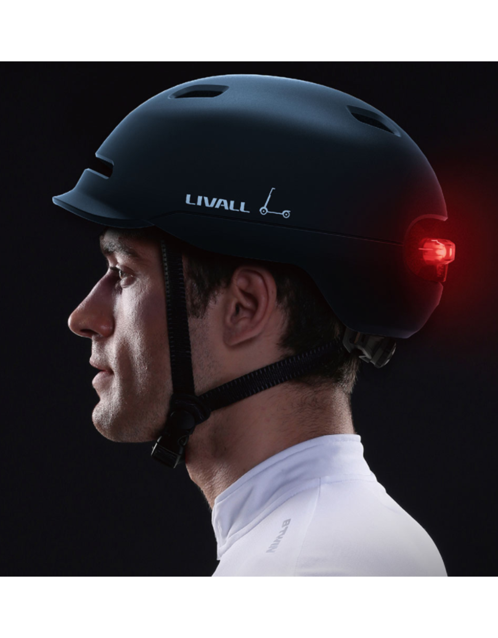 LIVALL SMART CYCLE HELMET C20 BLUE MEDIUM 5458CM The Bike Garage