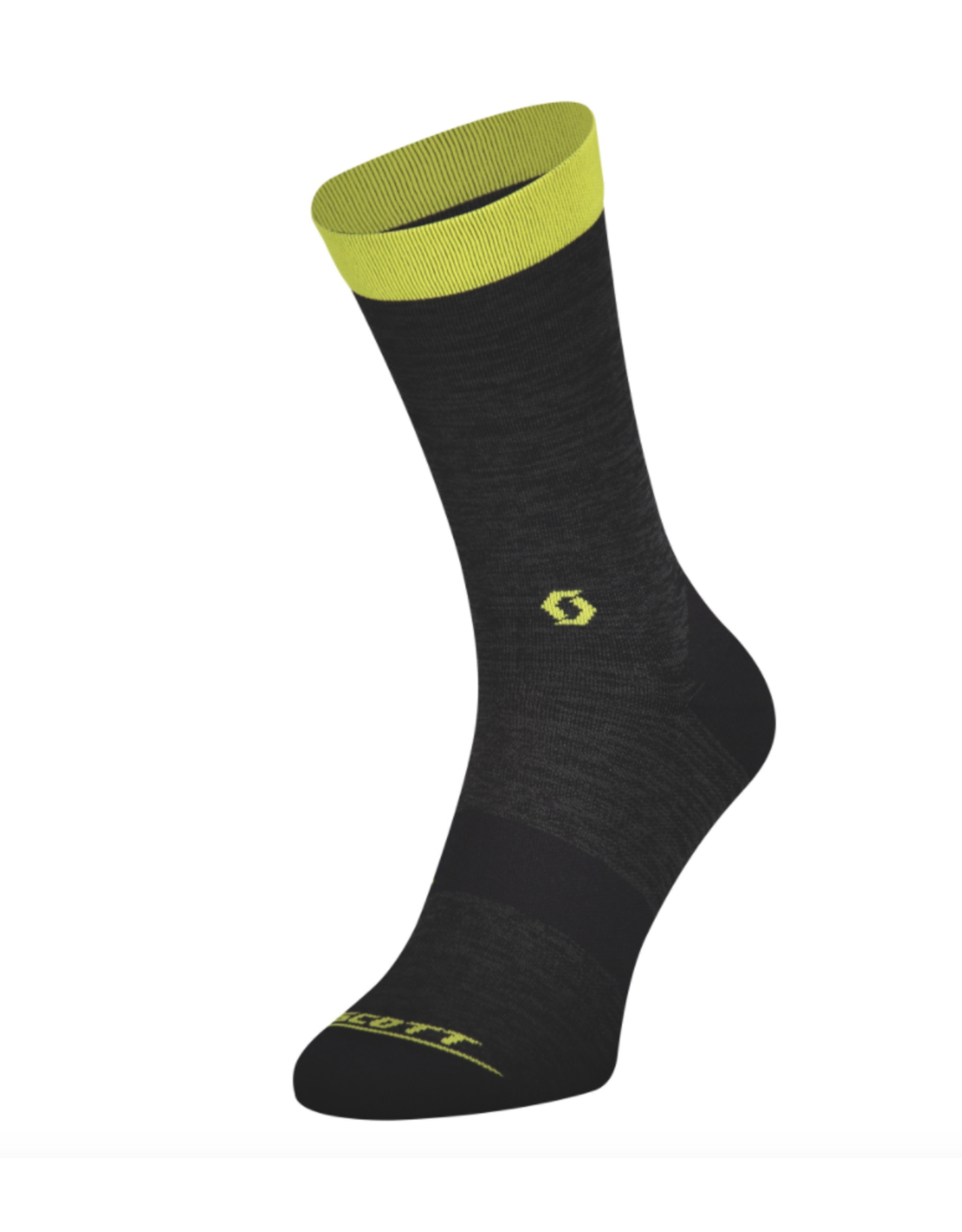 SCOTT SPORTS SCOTT Sock Trail Crew dk gr/sul yl   size XL 45-47