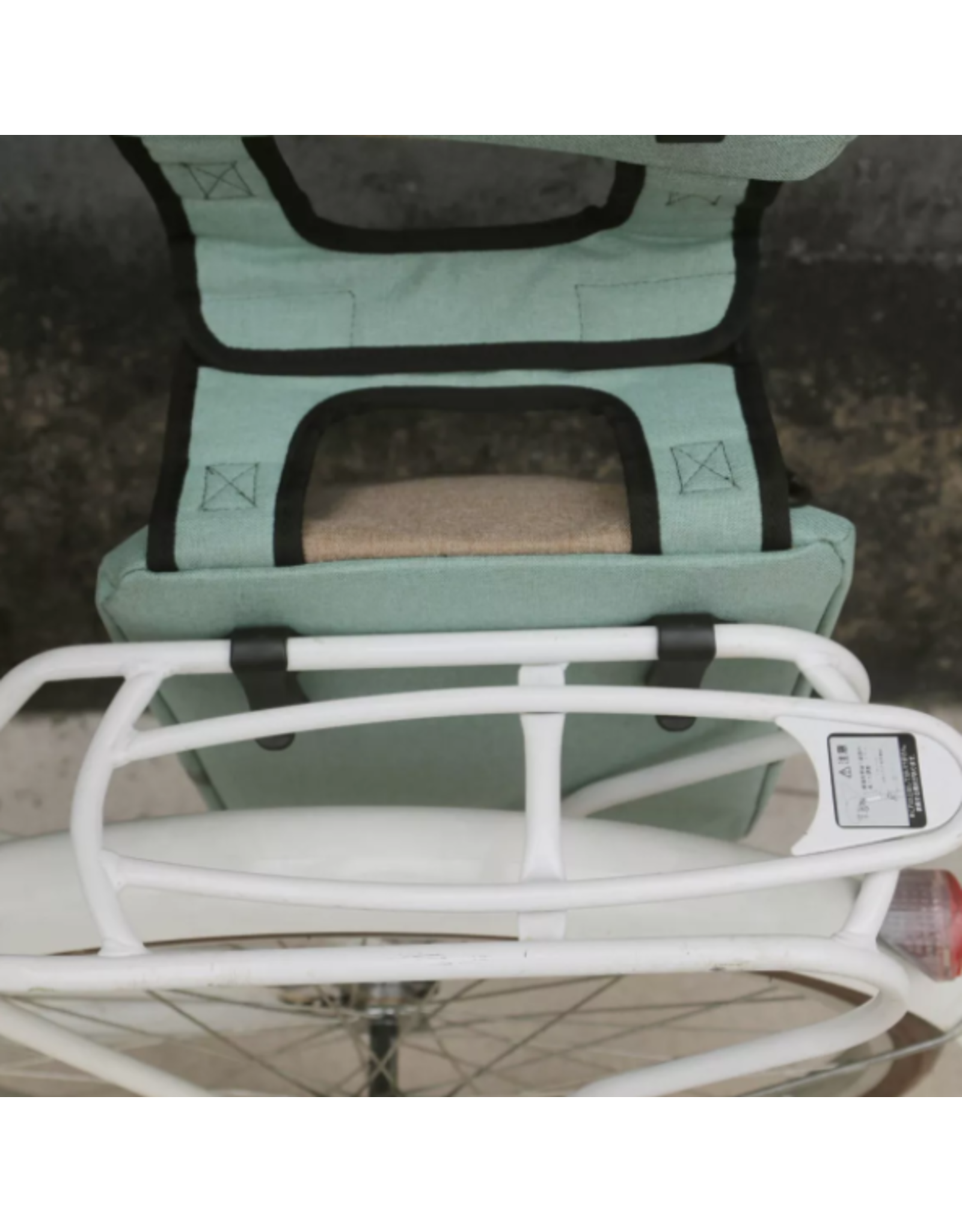 Tourbon TOURBON Nylon Bicycle Bike Pannier Insulated Lunch Bag Cooler Box 2 Compartment
