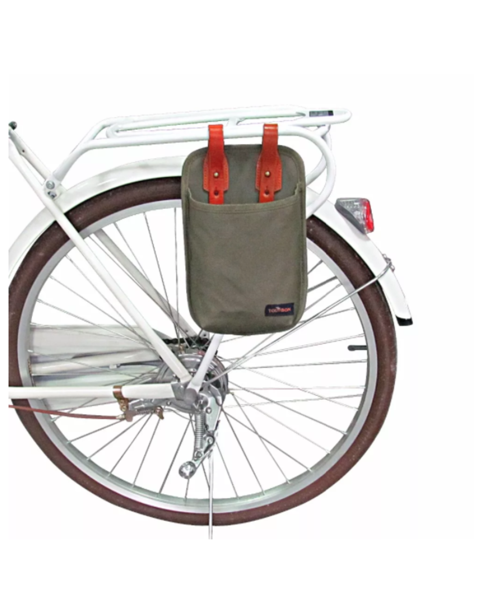 Tourbon TOURBON Canvas & Leather Bicycle U-Lock Tote Bike Lock Holster Bag