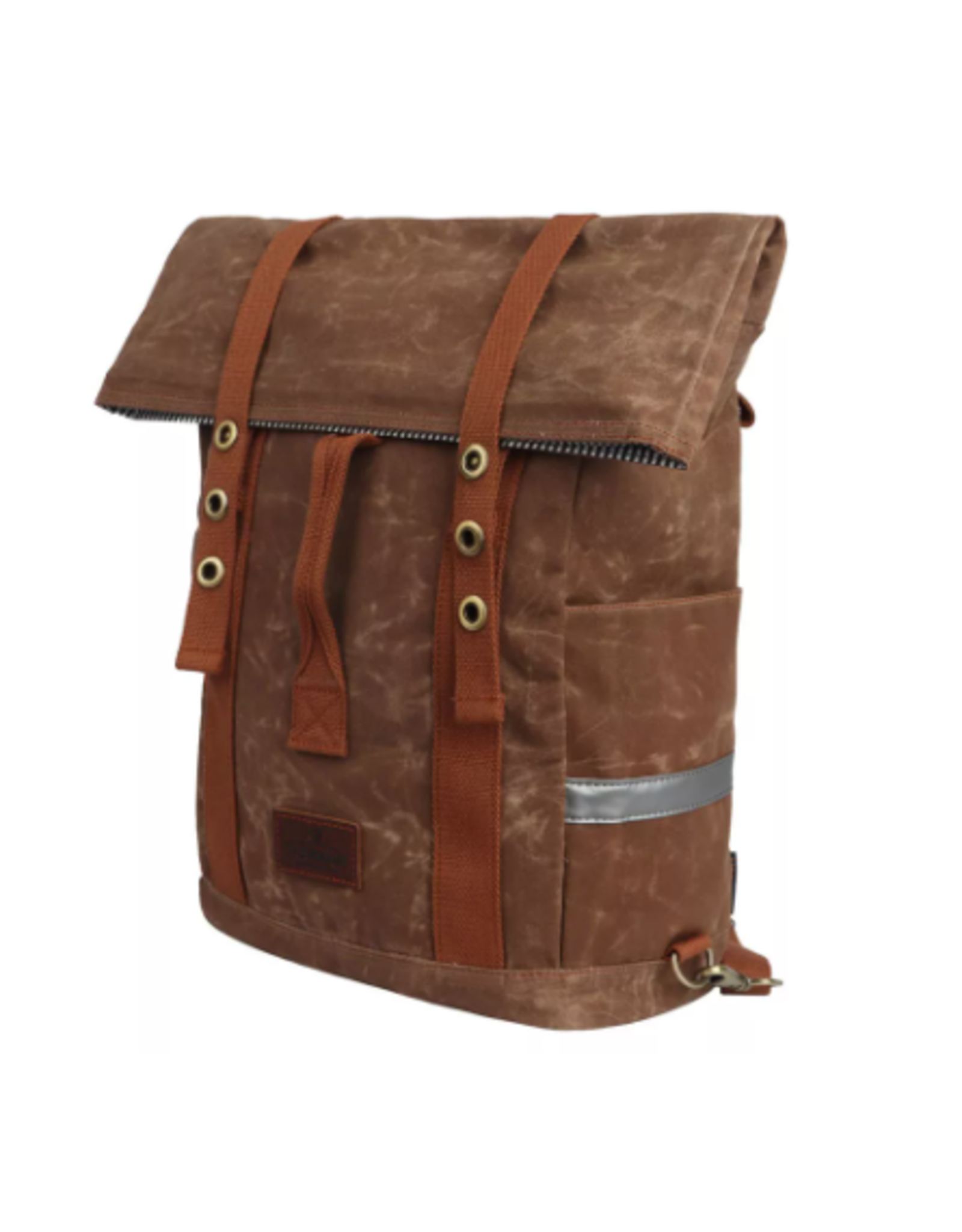 Tourbon TOURBON Canvas Convertible Backpack Panniers Rear Rack Bag