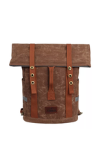 Tourbon TOURBON Canvas Convertible Backpack Panniers Rear Rack Bag