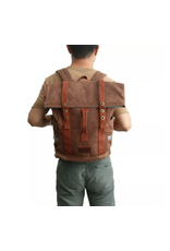 Tourbon TOURBON Canvas Convertible Backpack Panniers Rear Rack Bag