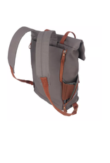 Tourbon TOURBON Canvas Convertible Backpack Panniers Bicycle Rear Rack Bag Brown