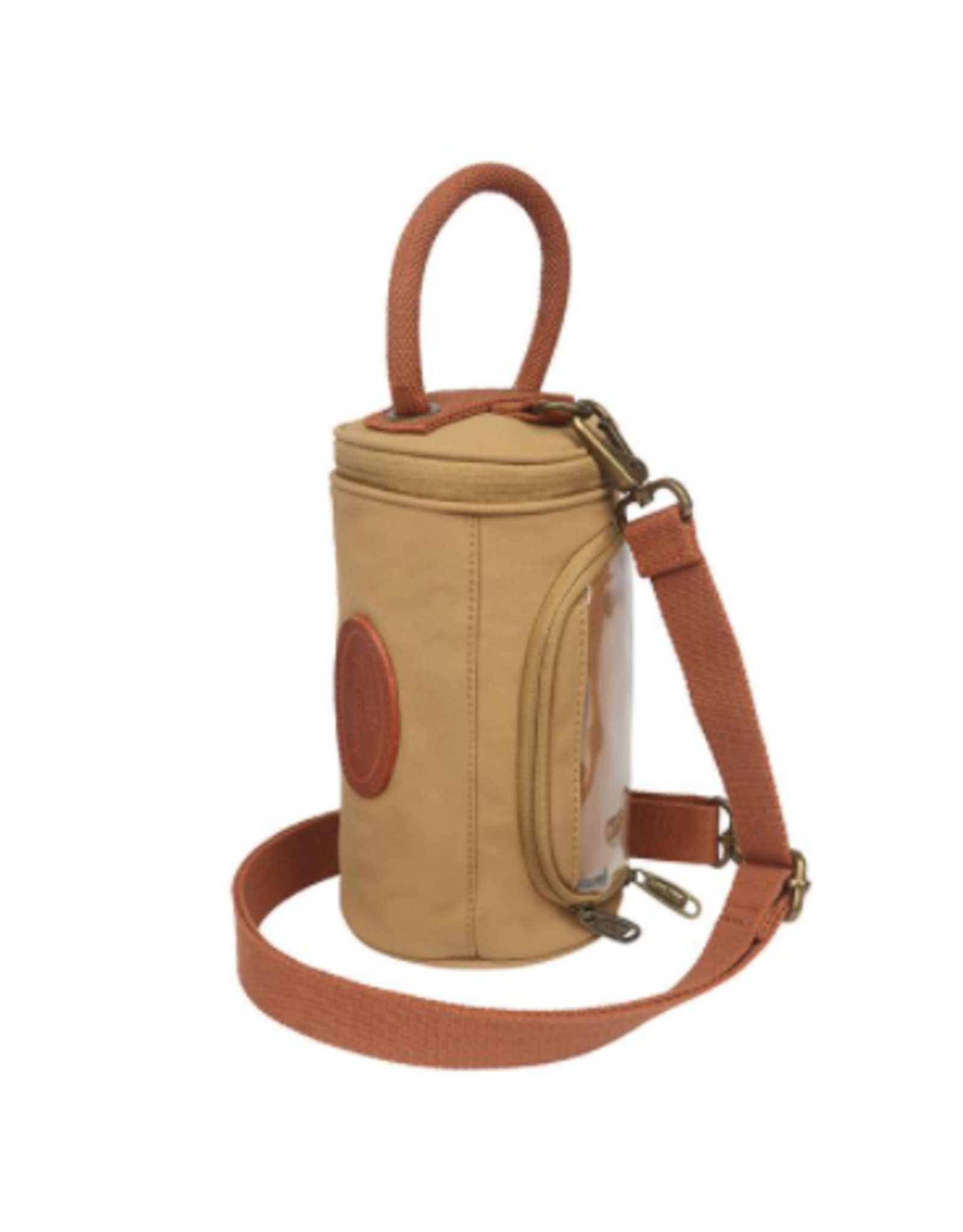 Tourbon TOURBON Waxed Canvas Bicycle Top Tube Bag Bike Handlebar Phone bag Khaki