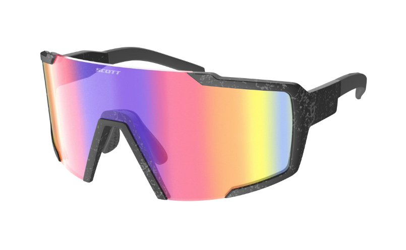 Sport Shield Sunglasses - Polka Dot Frame