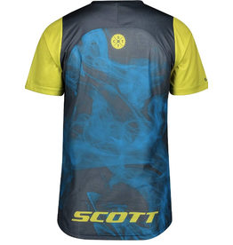 SCOTT SCOTT shirt M'S TRAIL VERTIC S/SL ng bl/lg yel 275294