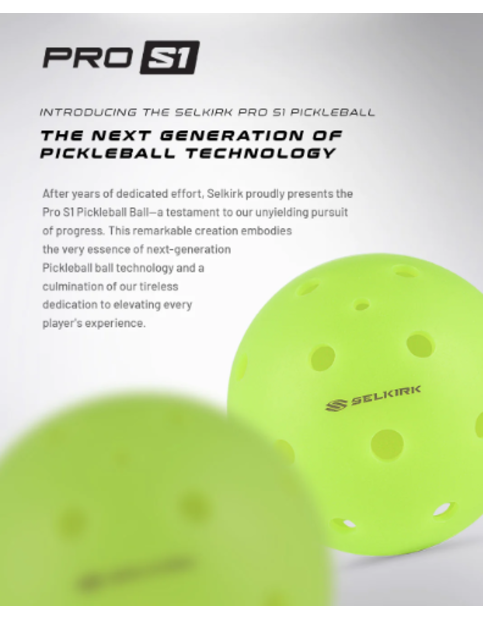 Selkirk Selkirk Pro S1 Pickleball - 4 Pack
