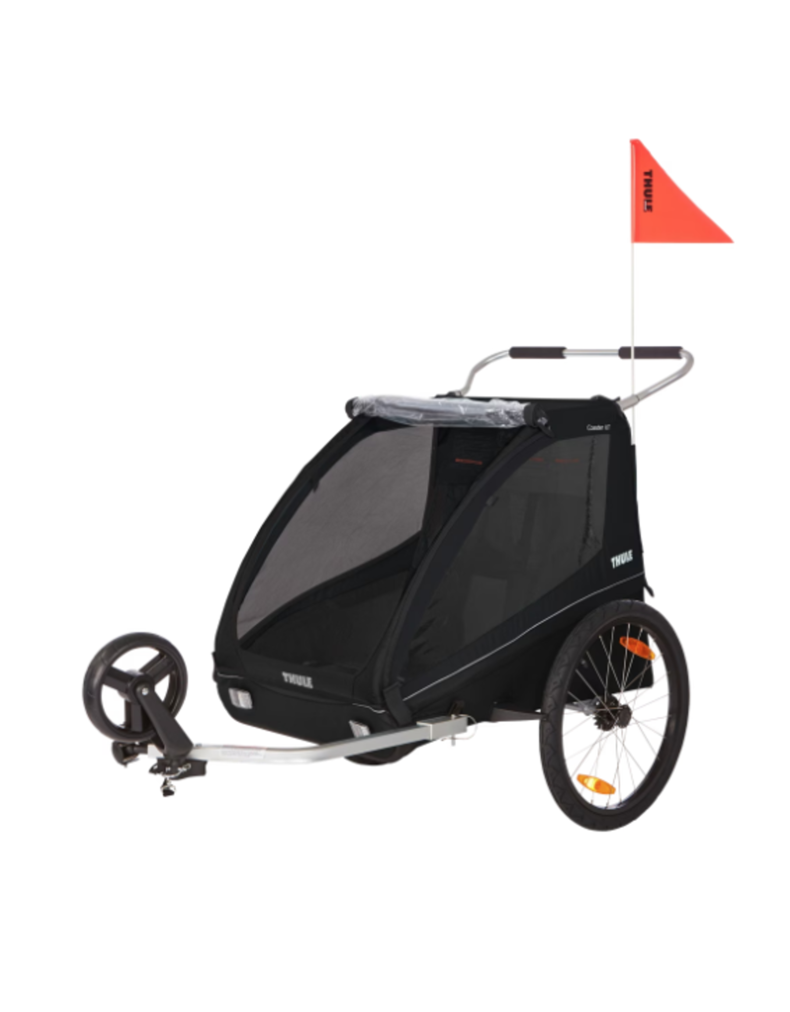 Thule Coaster XT 2 seat bike trailer black The Bike Garage