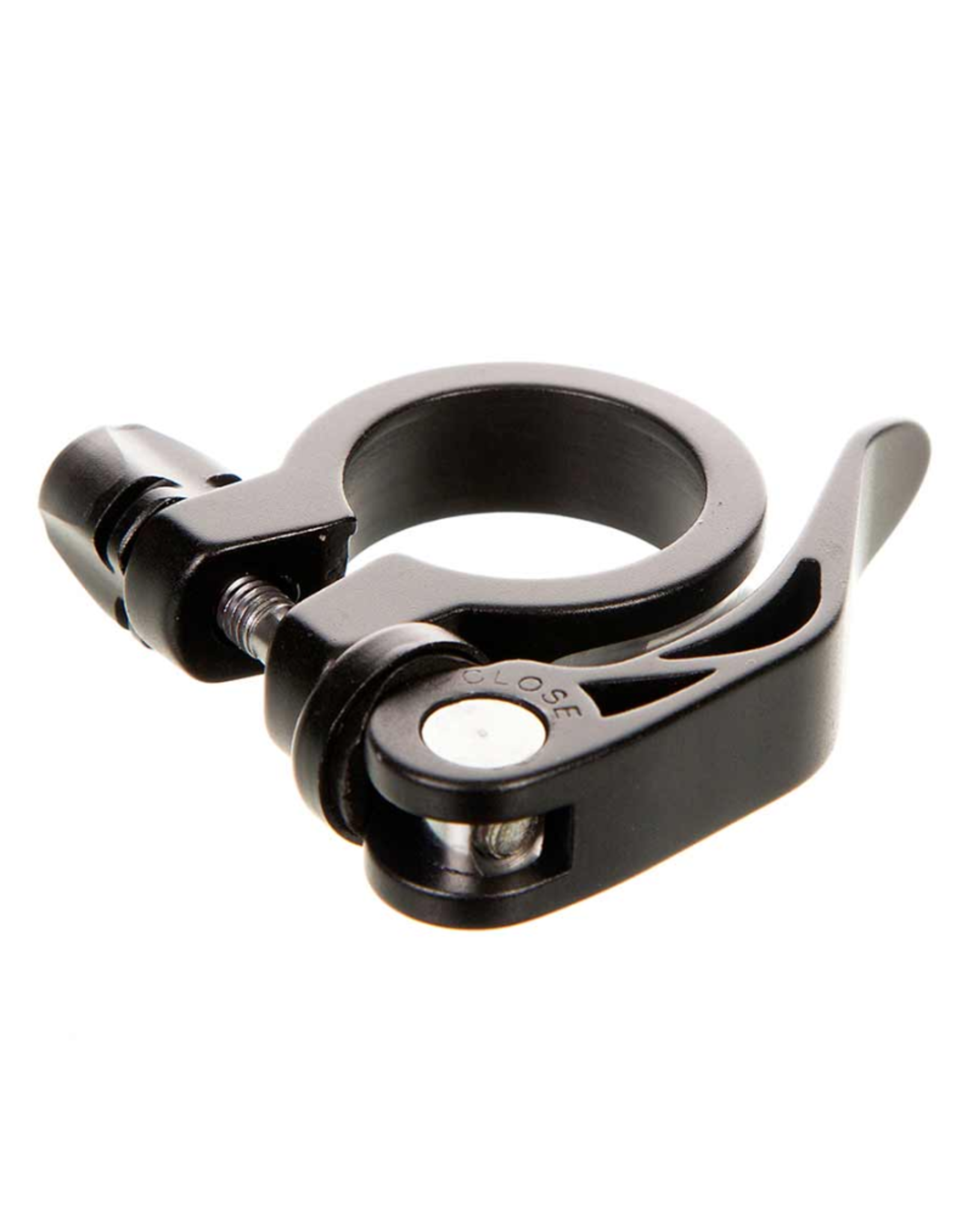 thumbnail image 2 of 28.6mm Black Bicycle Seat Post Clamp – Adjustable Hex Screw, Alloy 2 of 5
