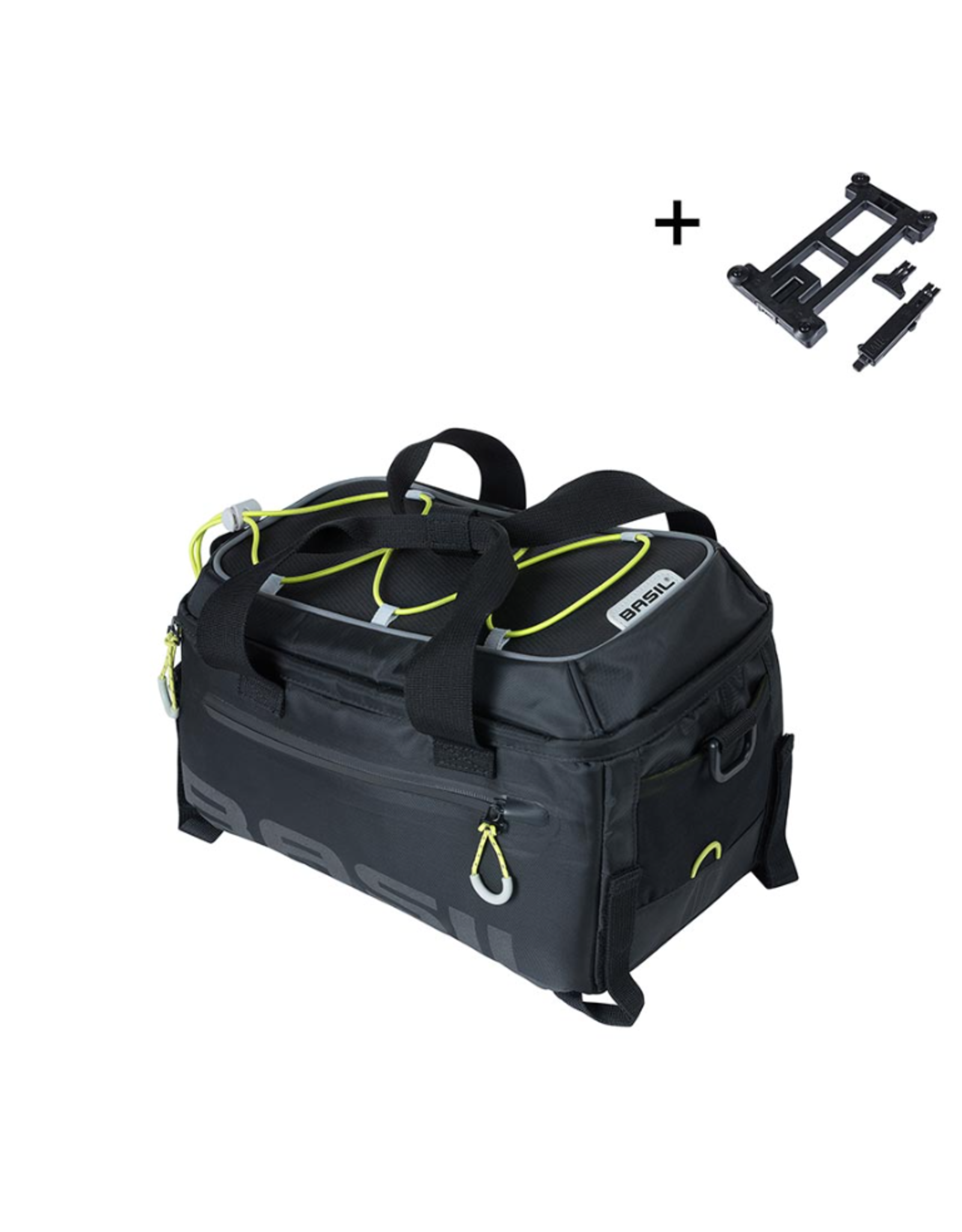 Basil Basil, Miles MIK, Trunk Bag, 7L, Black/Lime