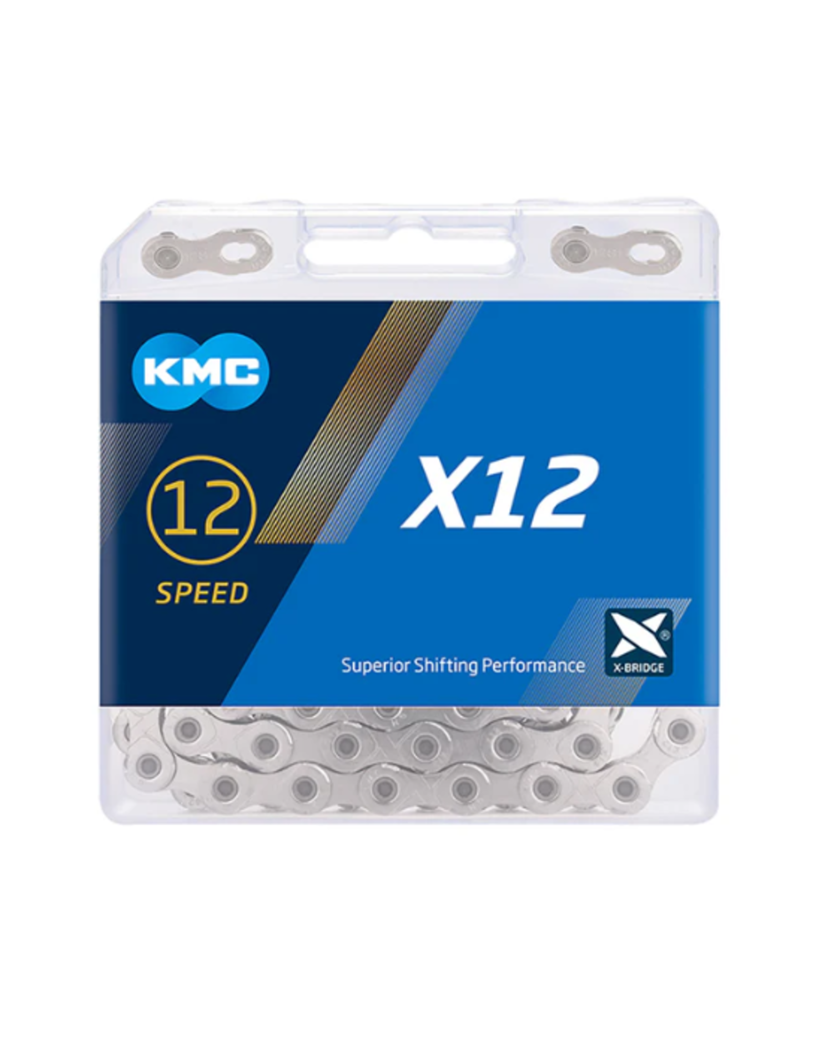 KMC KMC X12 Chain - 12-Speed, 126 Links, SILVER