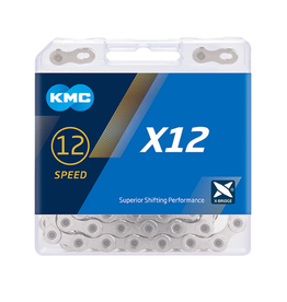 KMC KMC X12 Chain - 12-Speed, 126 Links, SILVER
