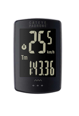 Cat Eye CatEye, Padrone Stealth, Computer, GPS: No, HR: No, Cadence: No, Black, With OF-100 Bracket