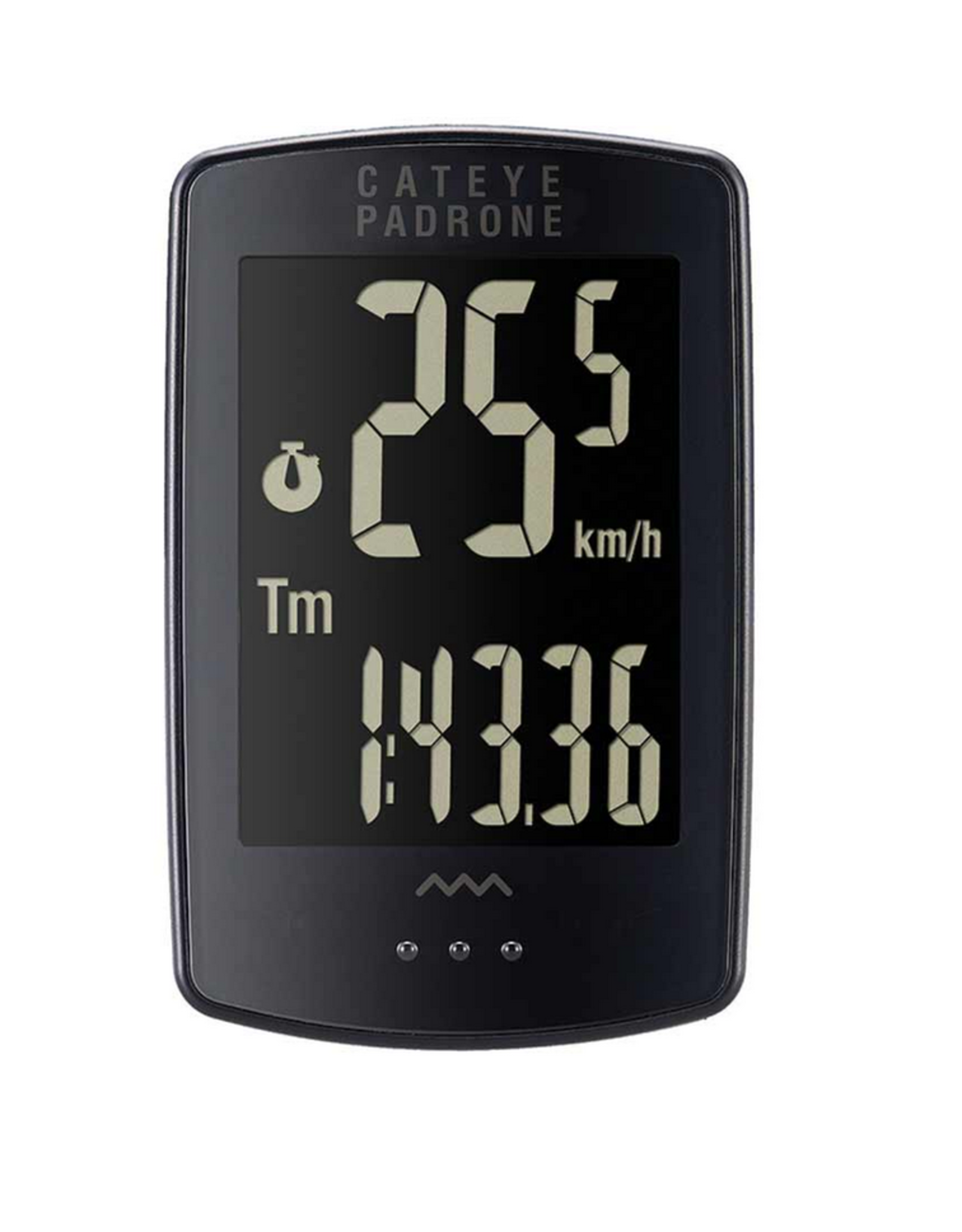 Cat Eye CatEye, Padrone Stealth, Computer, GPS: No, HR: No, Cadence: No, Black, With OF-100 Bracket