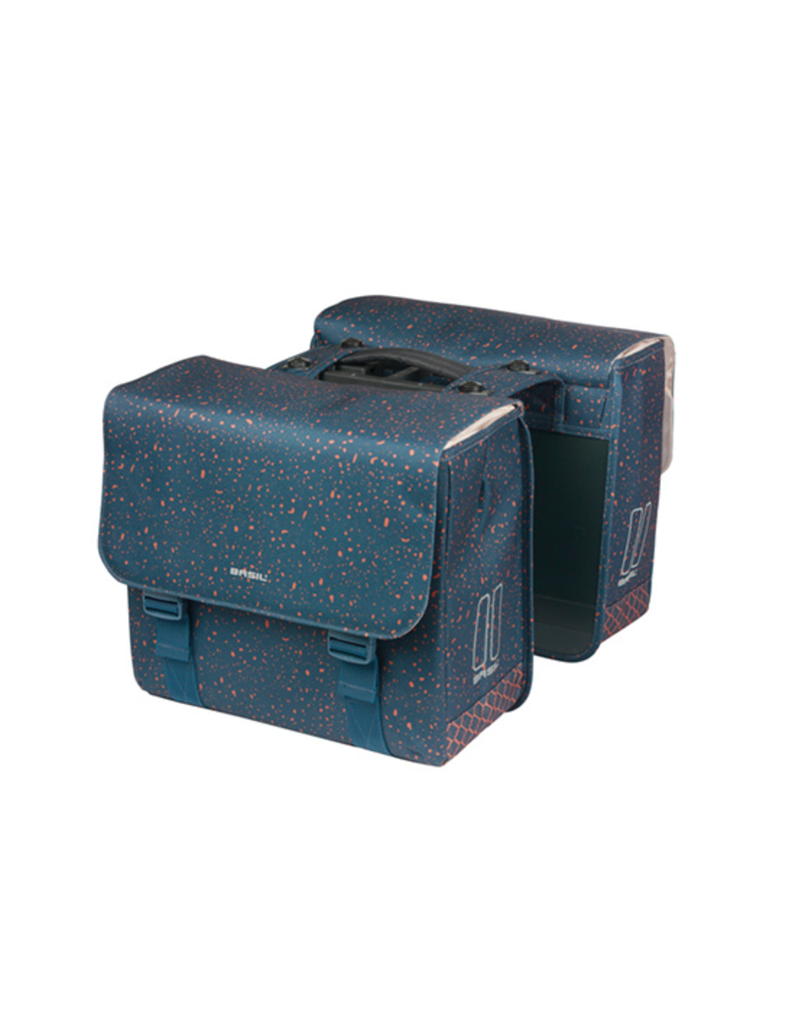 Basil Basil, MIK Flair Double, Pannier, 35L, Blue, Pair