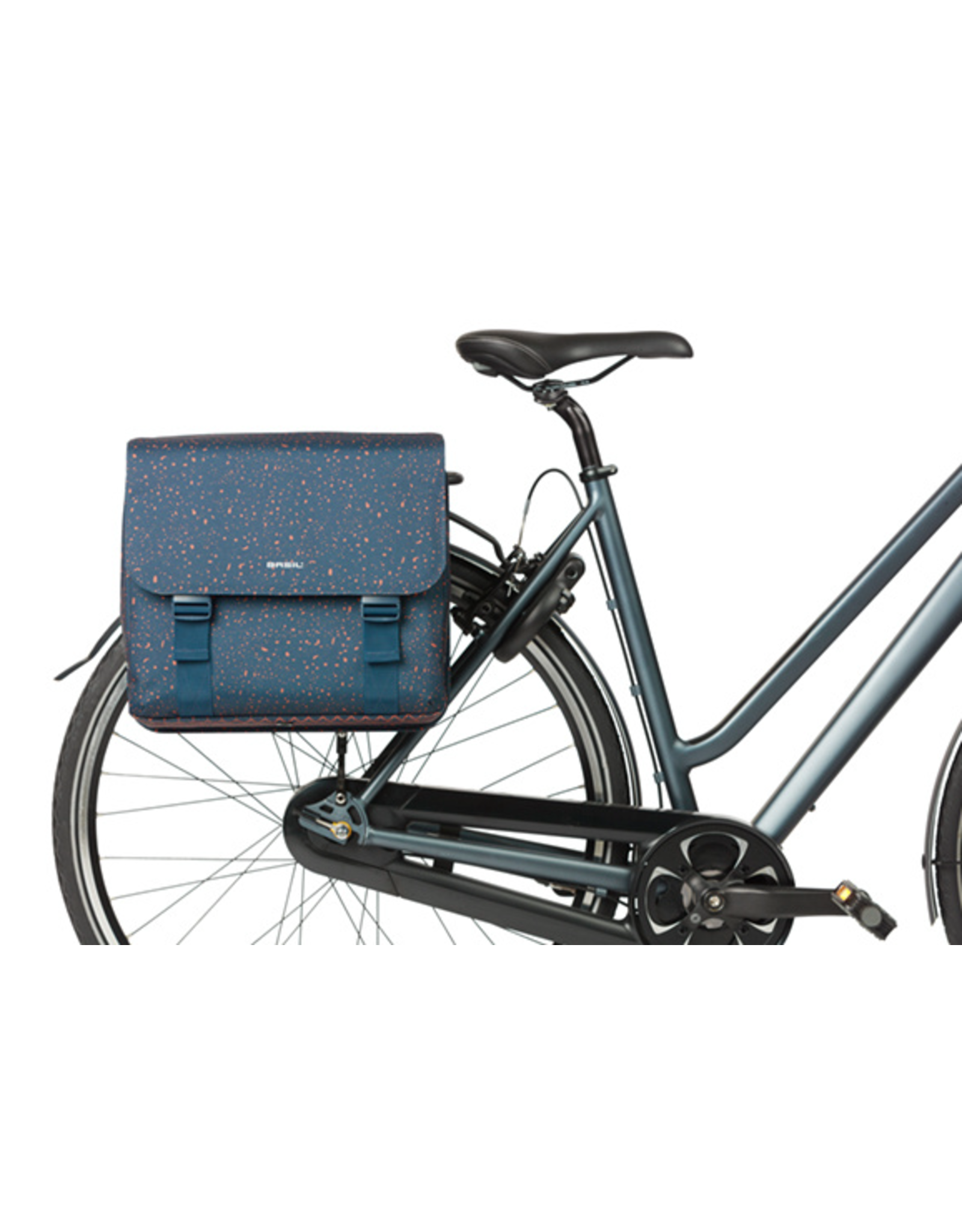 Basil Basil, MIK Flair Double, Pannier, 35L, Blue, Pair