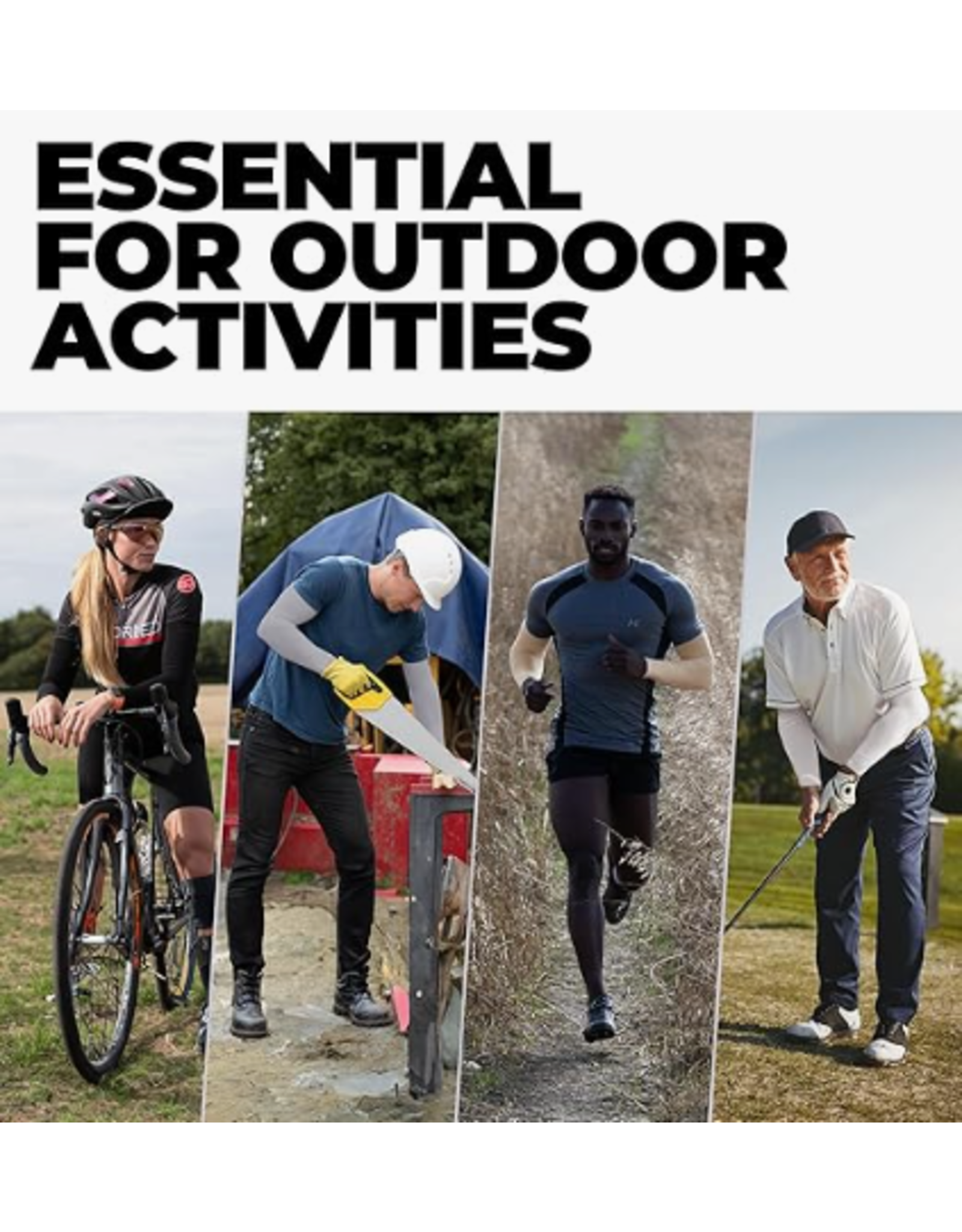 Tough Outdoors Sun Protection Sleeves - UV Arm Sleeves for Men and Women