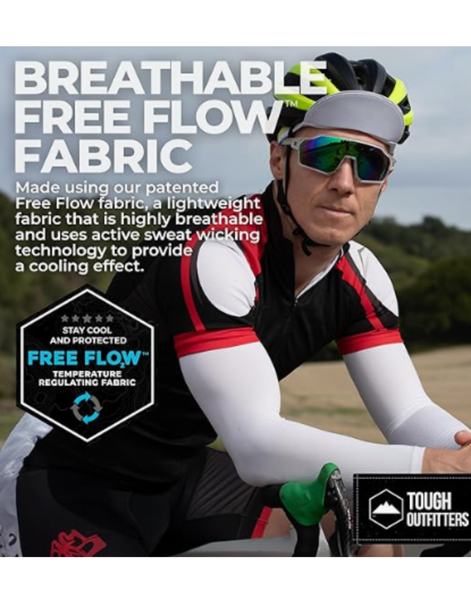 Tough Outdoors Sun Protection Sleeves - UV Arm Sleeves for Men and Women