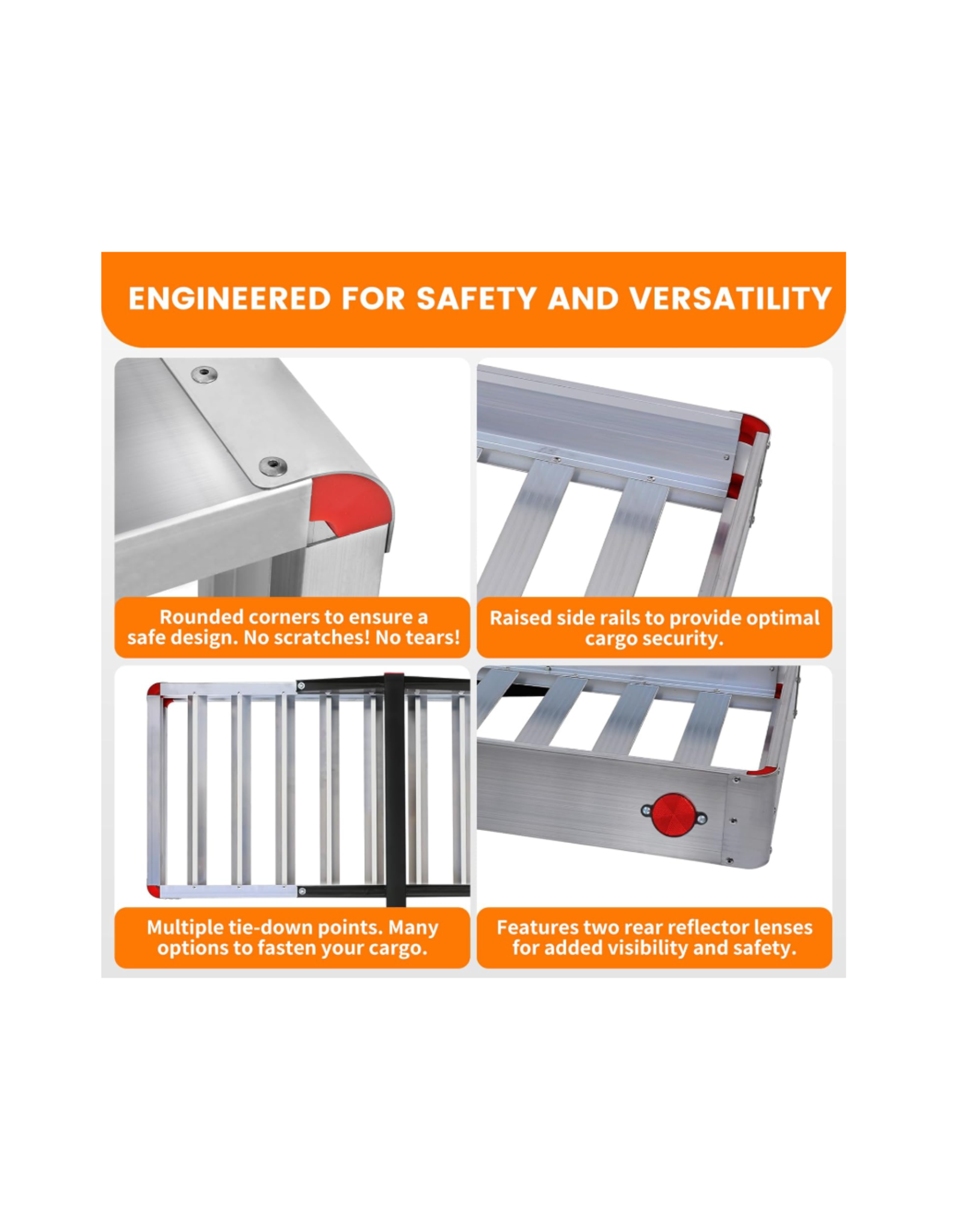 MaxxHaul 50149 Premium Folding Aluminum Cargo Carrier-50 X 22"